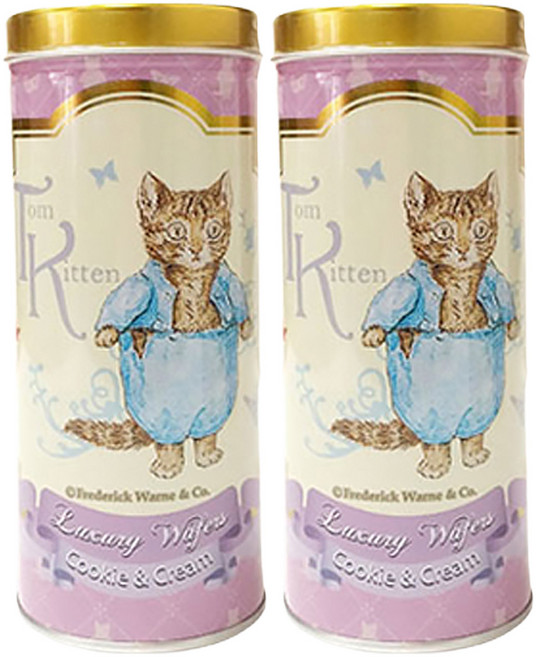 PETER RABBIT 比得兔 捲心酥 淇淋巧酥口味, 100g, 2罐