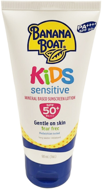 BANANA BOAT 香蕉船 淨護兒童防曬乳液 SPF50+ PA++++, 90ml, 1條