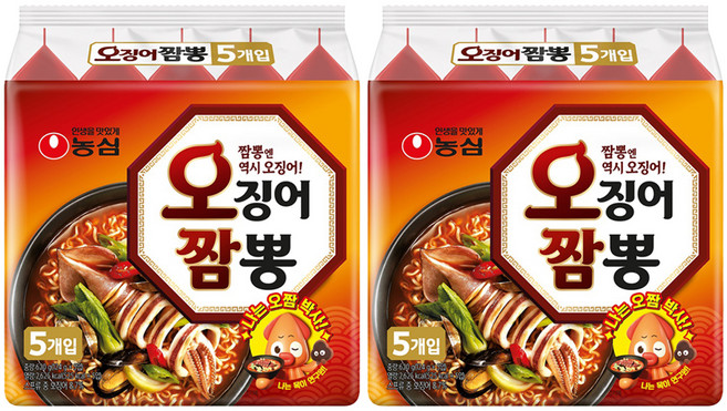 오징어짬뽕 124g, 10개