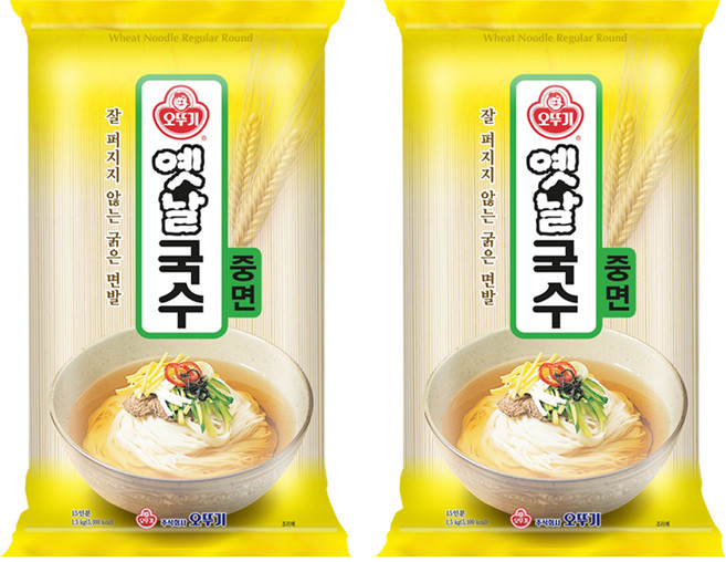 오뚜기옛날 국수 중면, 1.5kg, 2개