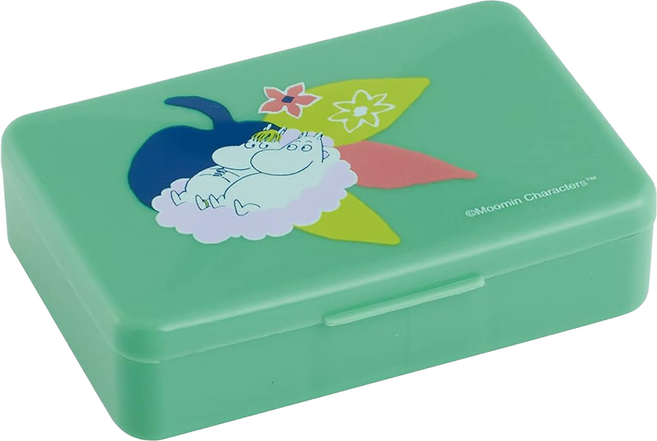 Skater MOOMIN 小物收納盒, 綠色, 1個