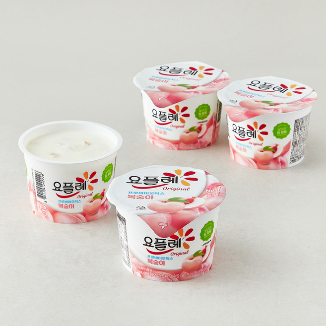 요플레 오리지날 복숭아 4p, 720g, 1개