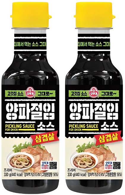 오뚜기 삼겹살 양파절임소스, 330g, 2개