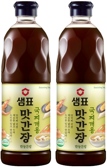 샘표 맛간장 국찌개용, 860ml, 2개