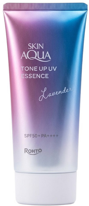 SKIN AQuA 水潤肌 台灣公司貨 柔光透亮防曬飾底凝露 SPF50+ PA++++ 薰衣草紫, 70g, 1瓶