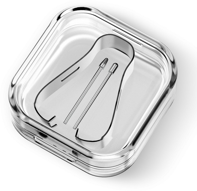 구스페리 갤럭시 spen 펜촉 반영구 메탈 팁스 둥근펜촉 + 세모펜촉 + 전용핀셋 세트, 실버, 1세트