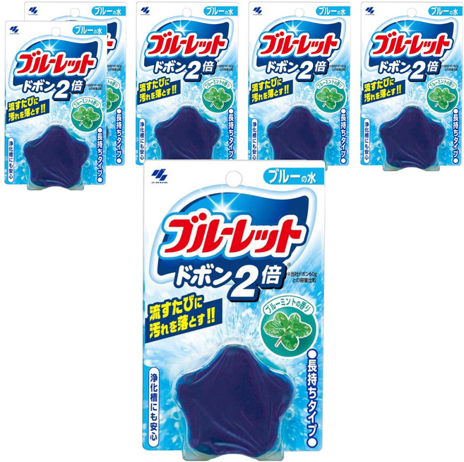 KOBAYASHI 小林製藥 BLUELET 星星馬桶球 藍色薄荷, 120g, 6個
