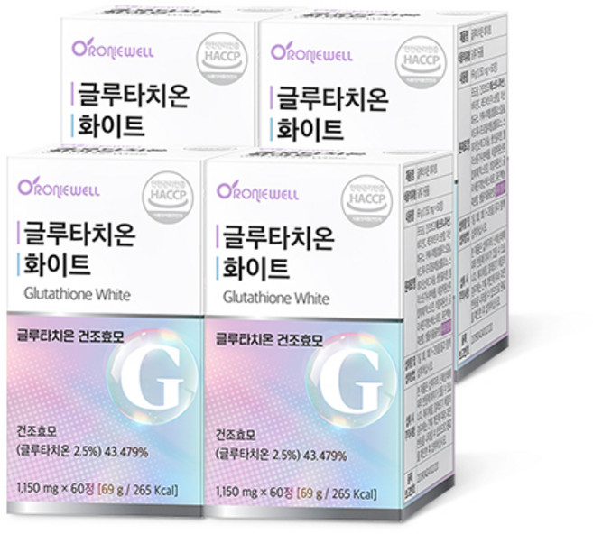 로니웰 글루타치온 화이트, 60정, 4개