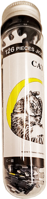 TAIWANG 台旺文創 試管拼圖, 126片, c-貓, 1個
