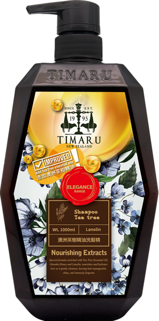 TIMARU 堤瑪露 頭皮調理草本植粹SPA舒活精油洗髮 茶樹, 1個, 1L