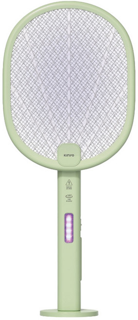 Kinyo 充電二合一折疊滅蚊器 附USB充電線 + 底座, 綠色