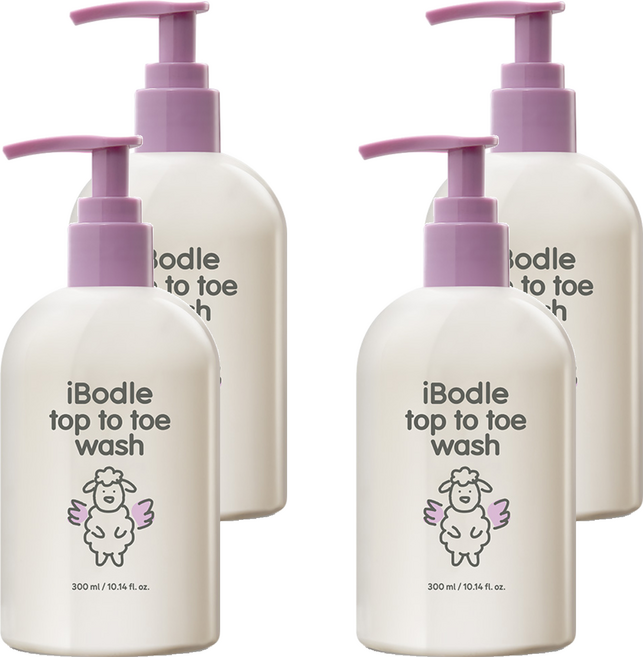 아이보들 탑투토 올인원 워시, 300ml, 4개