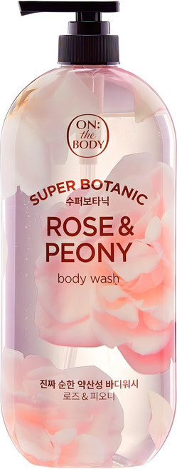 온더바디 수퍼보타닉 바디워시 로즈 앤 피오니향, 900g, 1개