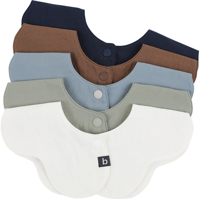 bebenew 嬰兒圍兜5件組