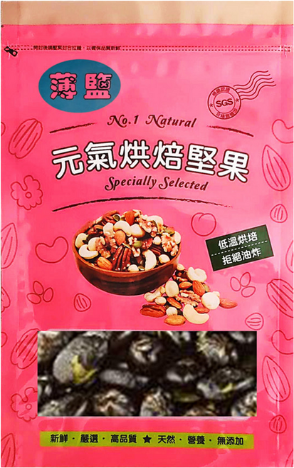 品鮮生活 薄鹽青仁大黑豆 家庭號, 600g, 1包