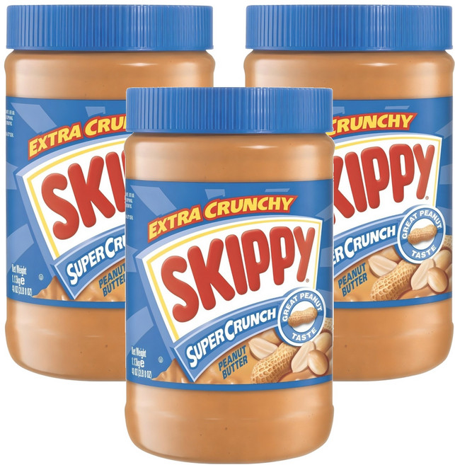 스키피 수퍼크런치 땅콩버터, 1.13kg, 3개
