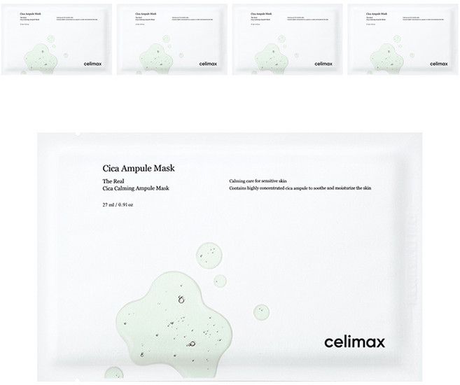 셀리맥스 더 리얼 시카 카밍 앰플 마스크 27ml, 1개입, 5개