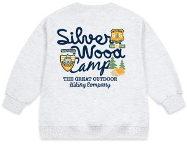 뉴욕꼬맹이 아동용 오버핏 맨투맨 티셔츠 W381