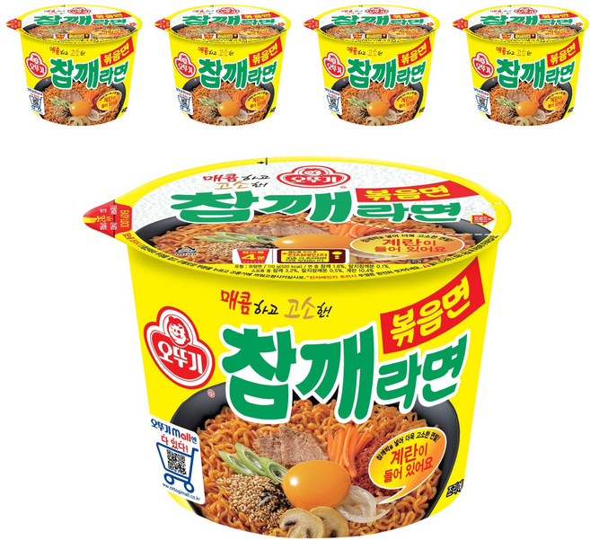 오뚜기 참깨라면 볶음면 110g, 5개