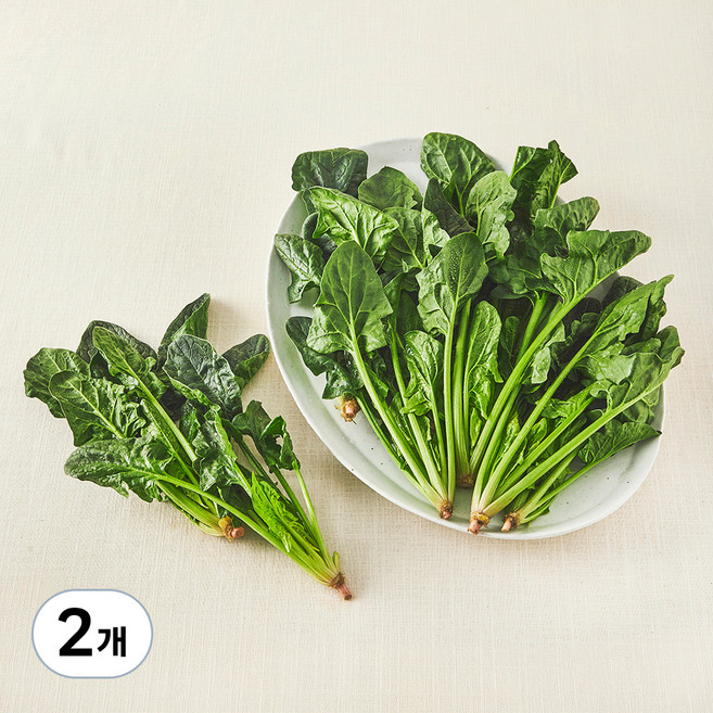 국내산 친환경 시금치, 200g, 2개