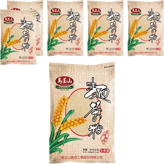 馬玉山 麵茶粉 原料純正 獨特製法 即沖即飲, 600g, 6包