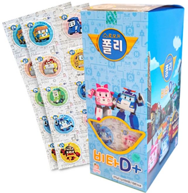 로보카폴리 비타D+, 250정, 1개