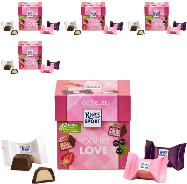 리터스포트 초코큐브 요거트 러브 랜덤발송, 5개, 176g