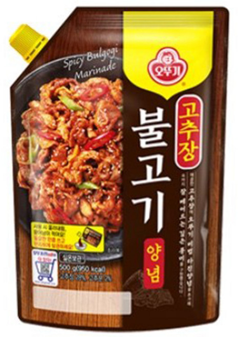 오뚜기 고추장 불고기 양념 스파우트팩, 1개, 500g