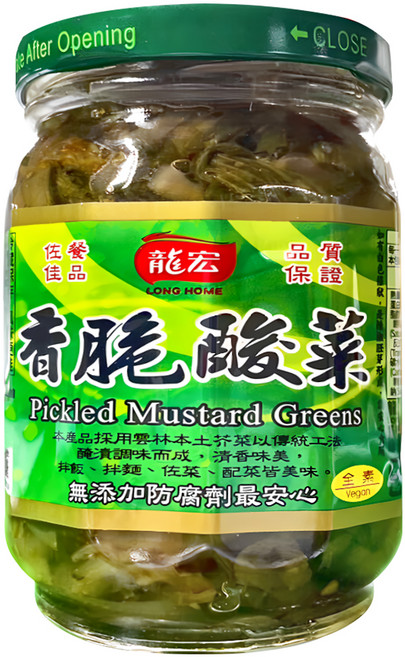 龍宏 香脆酸菜, 370g, 1罐