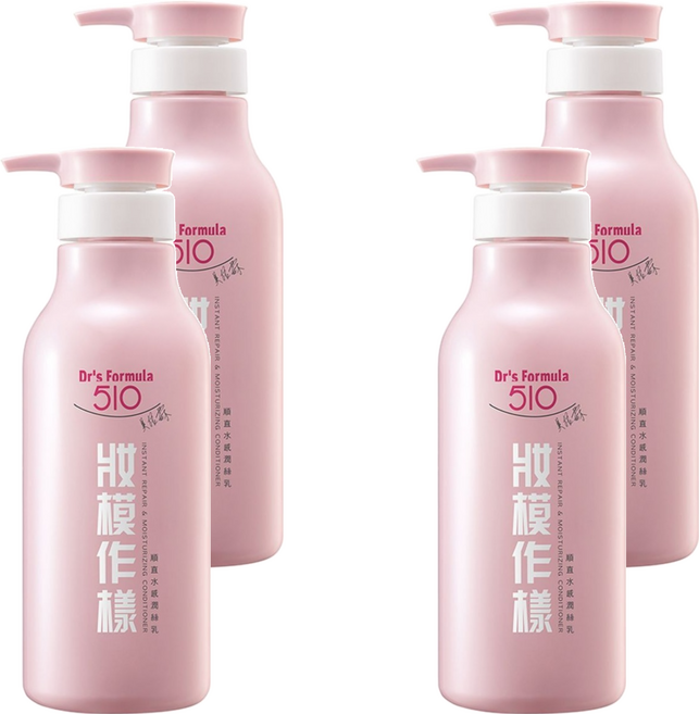 台塑生醫 Dr's Formula 妝模作樣潤絲乳 順直水感, 550g, 4瓶