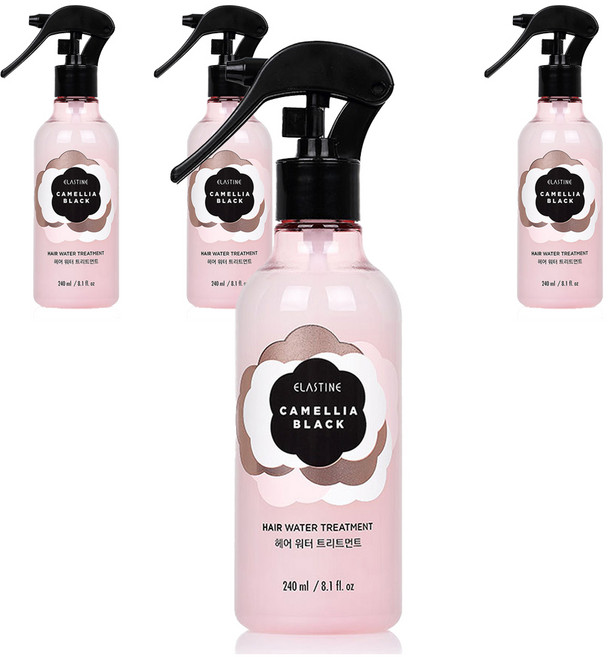엘라스틴 카멜리아 블랙 헤어 워터 트리트먼트, 240ml, 4개