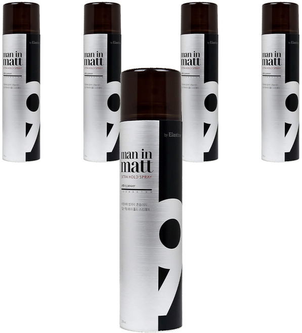 엘라스틴 맨인매트 엑스트라 홀드 스프레이 헤어왁스, 200ml, 5개
