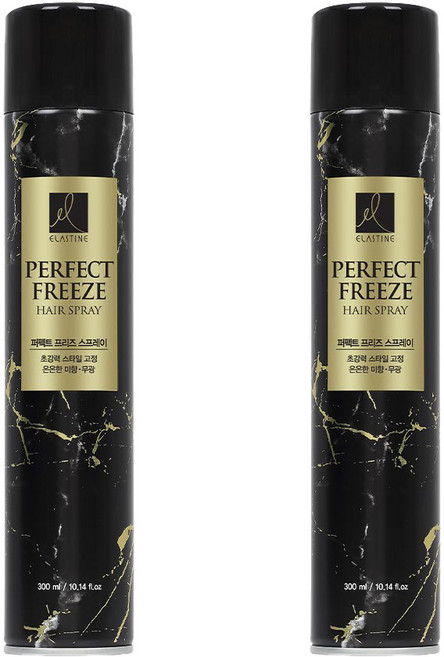 엘라스틴 퍼펙트 프리즈 헤어스프레이 미향, 300ml, 2개