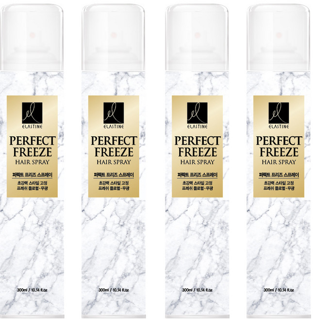 엘라스틴 퍼펙트 프리즈 헤어스프레이 플로럴, 300ml, 4개