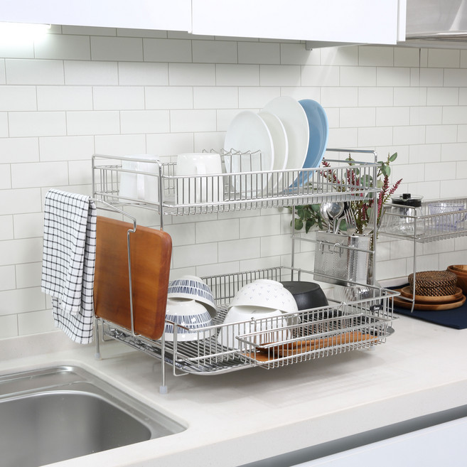 아이넥스 뮤즈 일체형 식기건조대, 2단, 1개