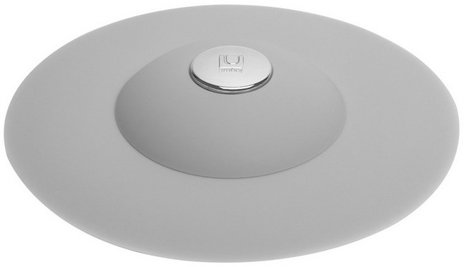 UMBRA 按壓式矽膠水槽濾網 岩灰色 10.5cm, 1個, 1個裝