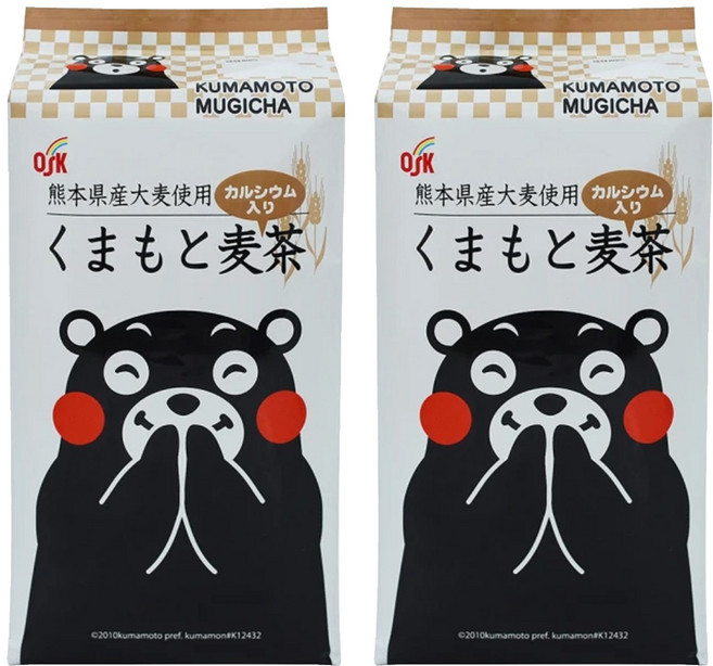 OSK 小谷穀粉 熊本熊麥茶, 176g, 2袋