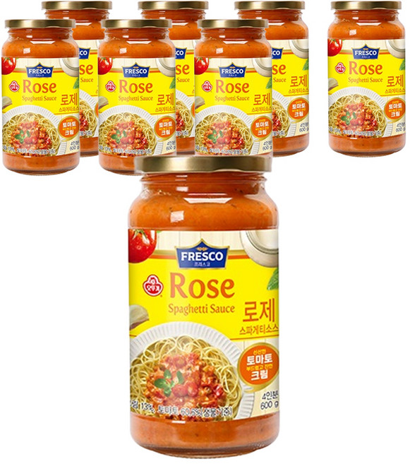 오뚜기프레스코 로제 스파게티 소스, 600g, 8개