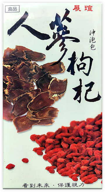 展瑄 人蔘枸杞茶, 4.5g, 30包, 1盒