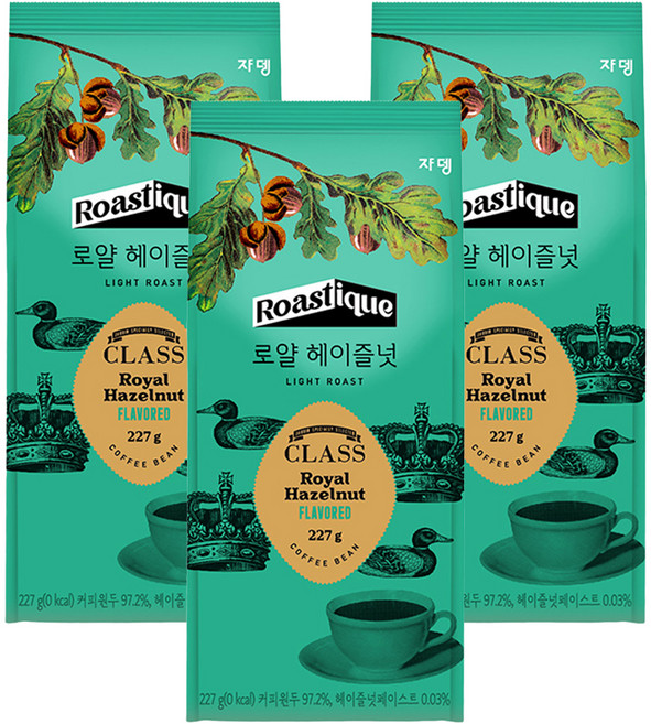 JARDIN Class Royal 榛果原豆, 研磨咖啡, 227g, 3包