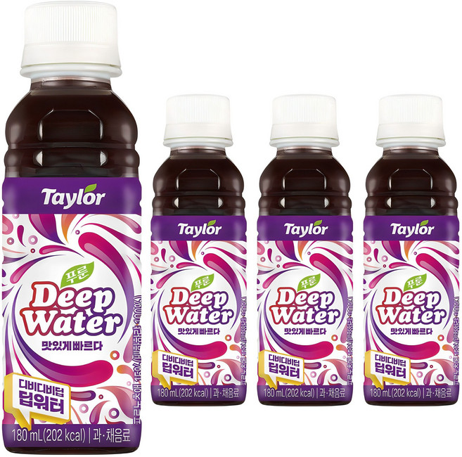 테일러 푸룬 딥워터, 180ml, 4개