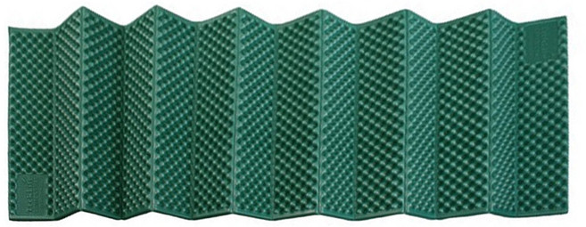 RHINO 犀牛 摺疊式露營墊 單人睡墊 蛋殼睡墊 泡棉防潮墊 折疊睡墊 280g, 綠色 + 灰色, 1個