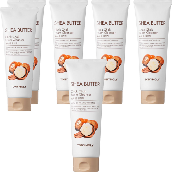 토니모리 시어버터 촉촉 폼 클렌저, 250ml, 6개