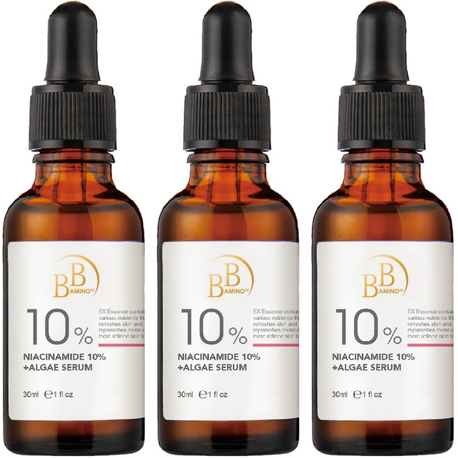BB AMINO 科研 10%煙醯胺 + 發光藻嫩白精華, 30ml, 3瓶