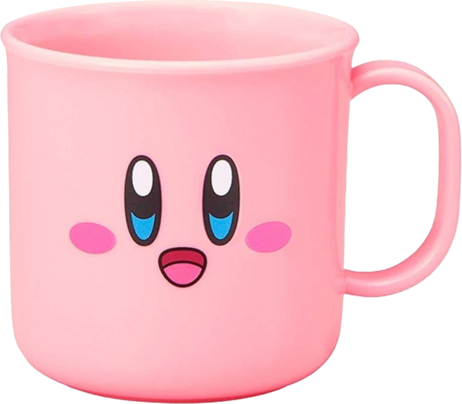 OSK 單把塑膠杯, 星之卡比 粉色, 200ml, 1個