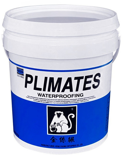 PLIMATES 金絲猴（水性）磁磚專用透明漆, 透明色, 3.5kg, 1桶