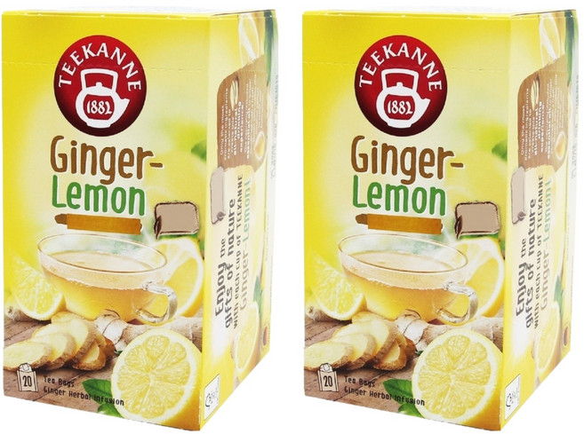 티칸 진저 레몬 티백, 1.75g, 20개입, 2개