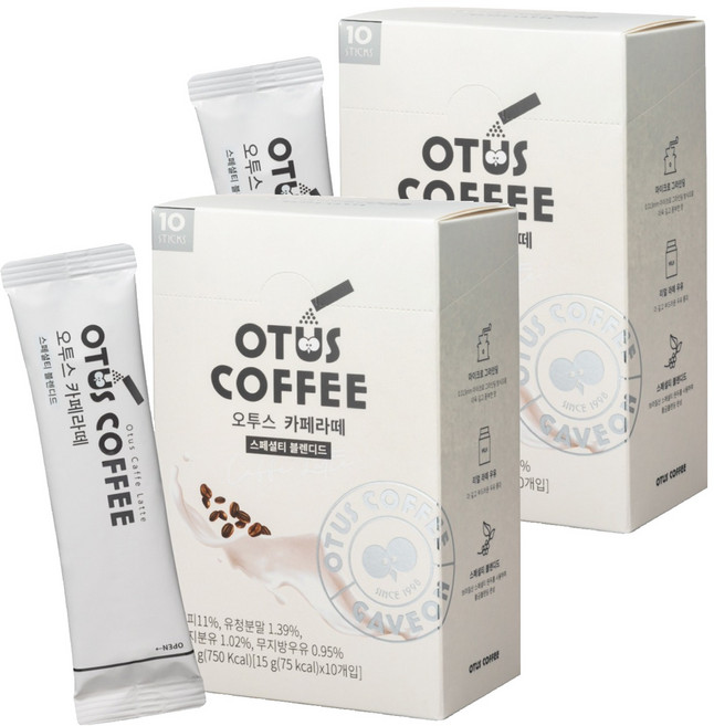 오투스커피 카페라떼, 15g, 2개, 10개입