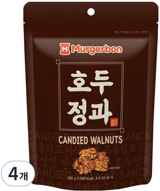 머거본 호두정과, 250g, 4개