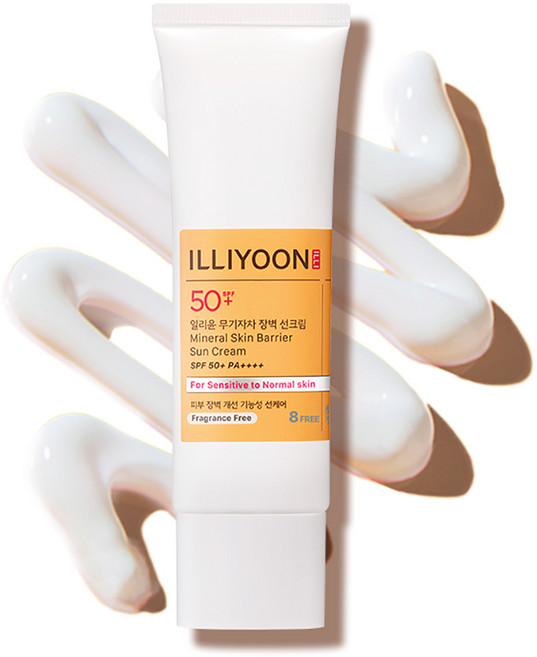 ILLIYOON 一理潤 物理性屏障防曬霜 SPF50+ PA++++, 50ml, 1個